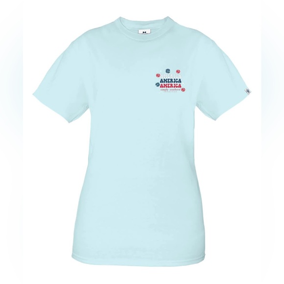 NWT Simply Southern blue born to sparkle phrase disco balls with truck t-shirt - Picture 2 of 3